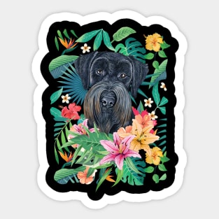 Tropical Giant Schnauzer Sticker